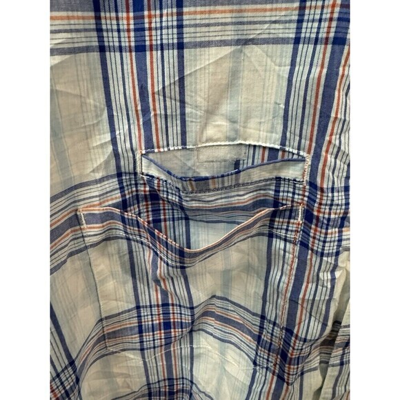 Dickies Shirt Mens 3XL Blue Plaid Short Sleeve Temp-iQ Performance Work - Picture 7 of 11
